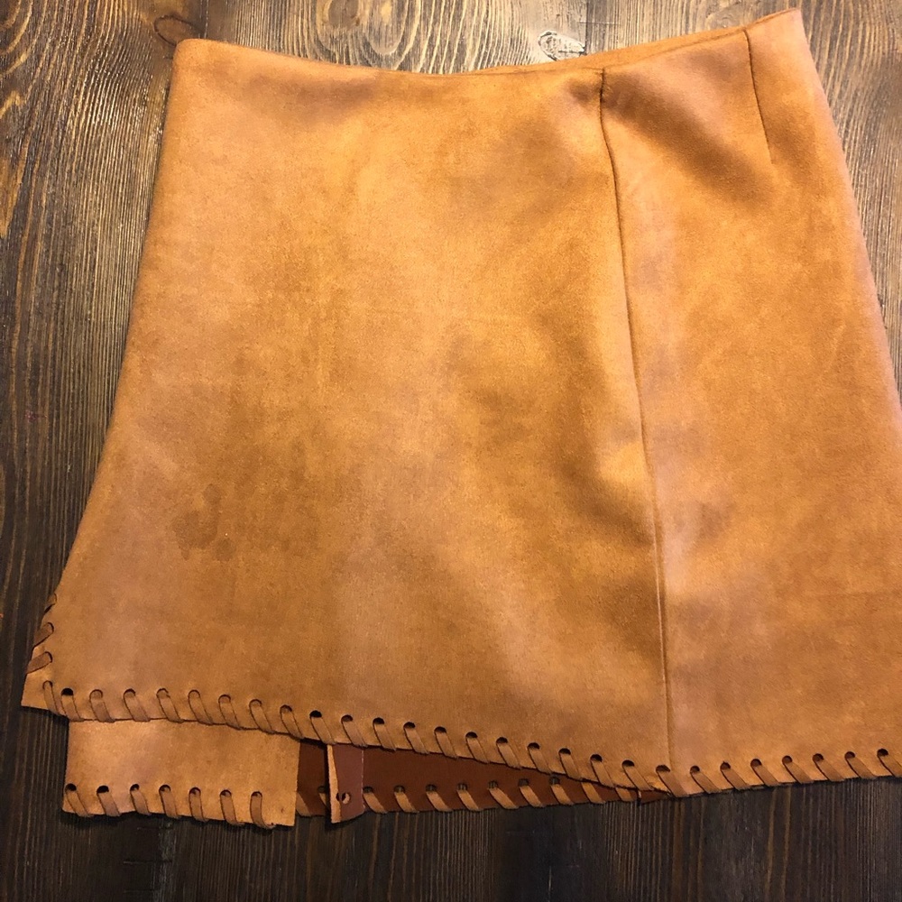 Haute Rogue Allison Whip Stitch Wrap Skirt